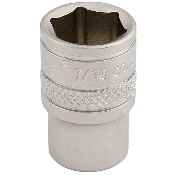 Draper 16525 Imperial Socket, 1/4" Sq. Dr., 7/16"