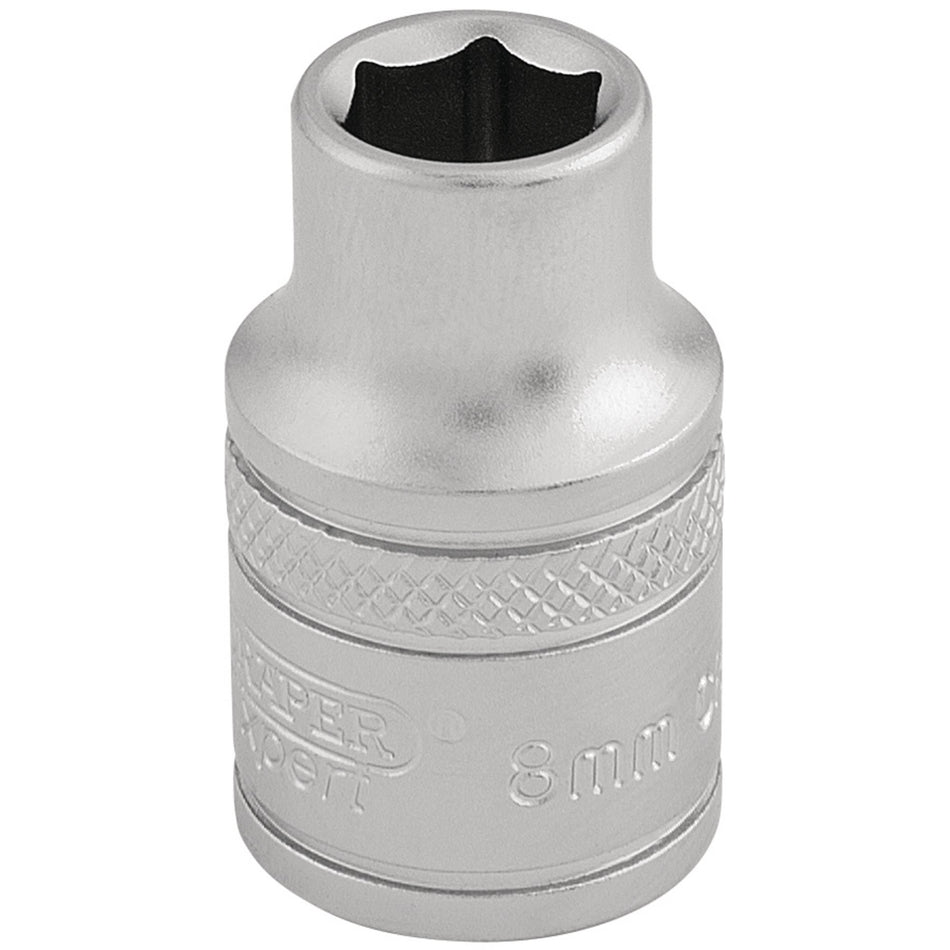 Draper 16533 6 Point Metric Socket, 3/8" Sq. Dr., 8mm