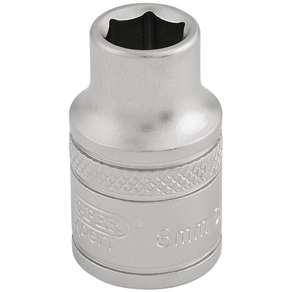 Draper 16533 6 Point Metric Socket, 3/8" Sq. Dr., 8mm
