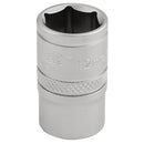 Draper 16537 6 Point Metric Socket, 3/8" Sq. Dr., 12mm