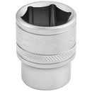 Draper 16544 6 Point Metric Socket, 3/8" Sq. Dr., 18mm