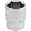 Draper 16545 6 Point Metric Socket, 3/8" Sq. Dr., 19mm