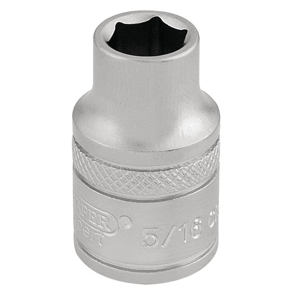 Draper 16549 6 Point Imperial Socket, 3/8" Sq. Dr., 5/16"