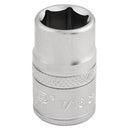 Draper 16551 6 Point Imperial Socket, 3/8" Sq. Dr., 7/16"