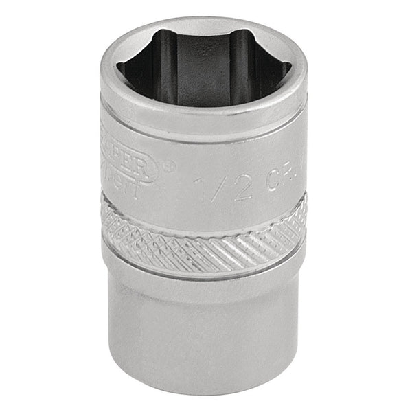 Draper 16552 6 Point Imperial Socket, 3/8" Sq. Dr., 1/2"