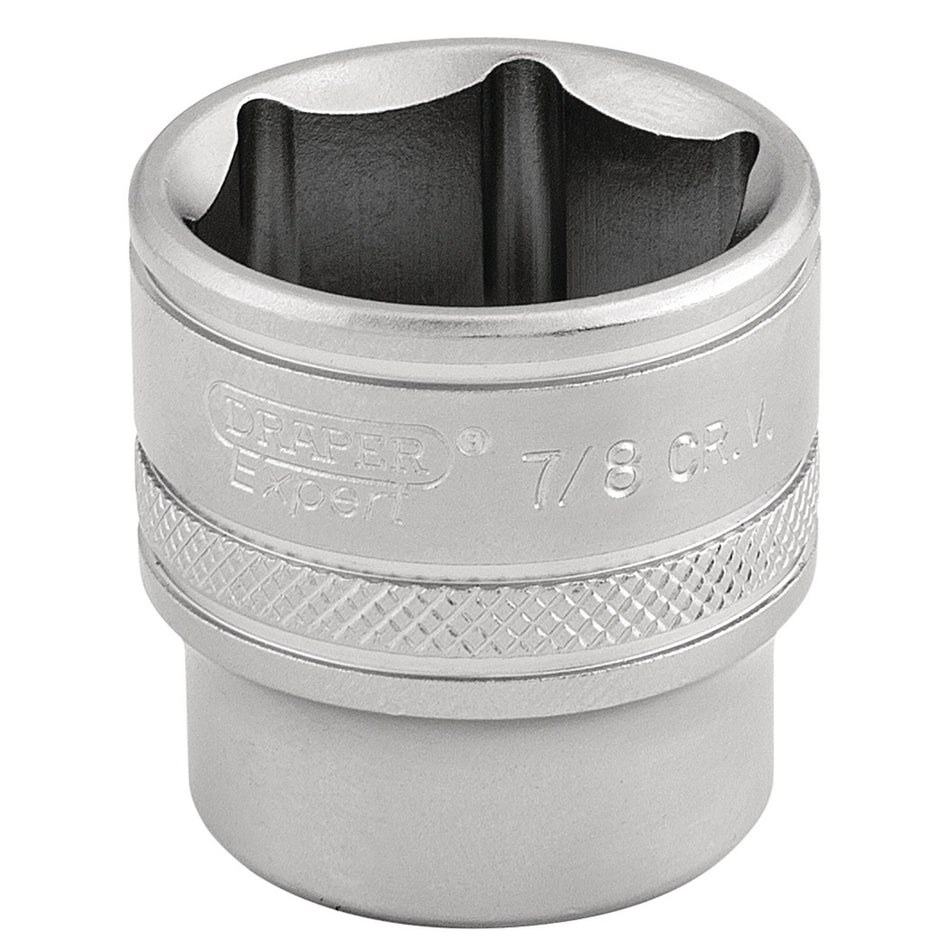 Draper 16576 6 Point Imperial Socket, 3/8" Sq. Dr., 7/8"