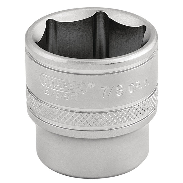 Draper 16576 6 Point Imperial Socket, 3/8" Sq. Dr., 7/8"
