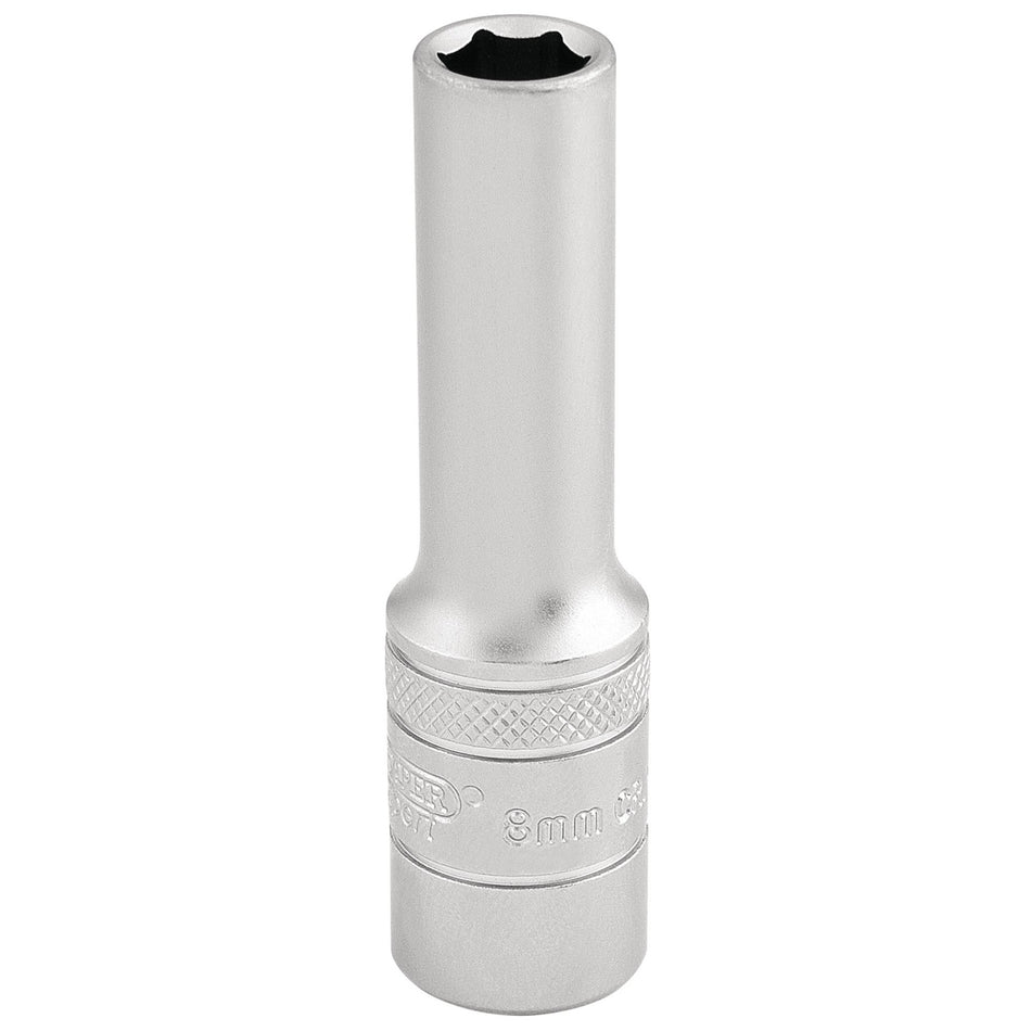 Draper 16578 6 Point Metric Deep Socket, 3/8" Sq. Dr., 8mm