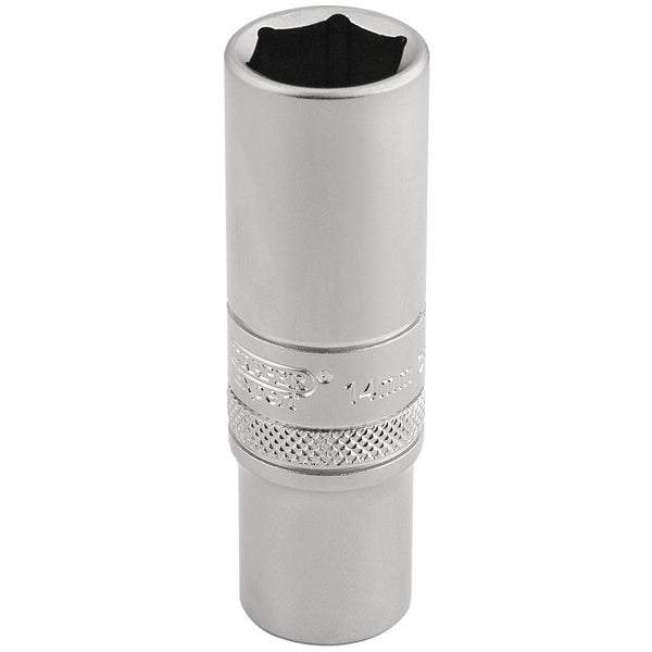 Draper 16582 6 Point Metric Deep Socket, 3/8" Sq. Dr., 14mm