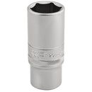 Draper 16587 6 Point Metric Deep Socket, 3/8" Sq. Dr., 20mm