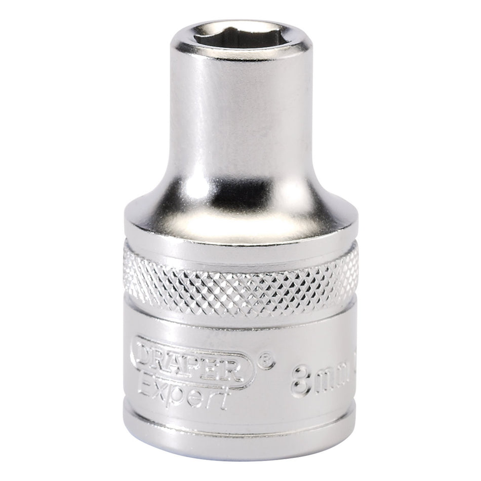 Draper 16595 6 Point Metric Socket, 1/2" Sq. Dr., 8mm