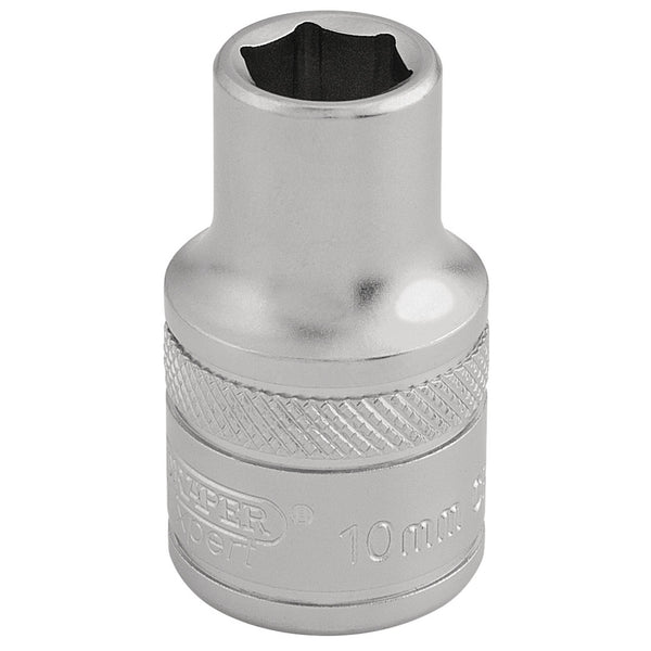 Draper 16598 6 Point Metric Socket, 1/2" Sq. Dr., 10mm
