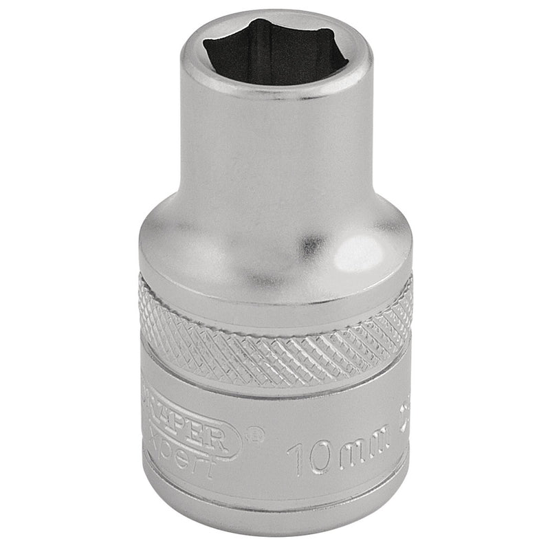 Draper 16598 6 Point Metric Socket, 1/2" Sq. Dr., 10mm