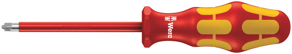 Wera 05006190001 165 i PZ/S VDE Insulated screwdriver for PlusMinus screws (Pozidriv/slotted), # 1 x 80 mm