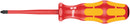 Wera 05006460001 165 iS PZ VDE Insulated screwdriver with reduced blade diameter for Pozidriv screws, PZ 1 x 80 mm
