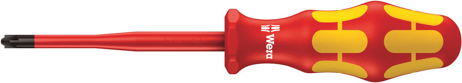 Wera 05006465001 165 iS PZ/S VDE Insulated screwdriver with reduced blade diameter for PlusMinus screws (Pozidriv/slotted), # 1 x 80 mm