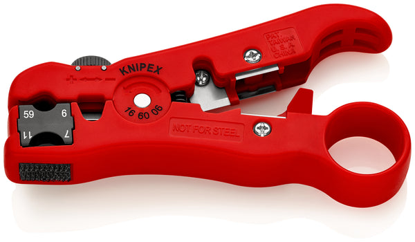 KNIPEX 16 60 06 SB Stripping Tool for coax cables