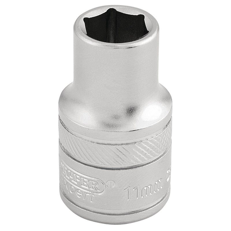 Draper 16600 6 Point Metric Socket, 1/2" Sq. Dr., 11mm
