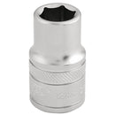 Draper 16601 6 Point Metric Socket, 1/2" Sq. Dr., 12mm