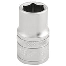 Draper 16602 6 Point Metric Socket, 1/2" Sq. Dr., 13mm