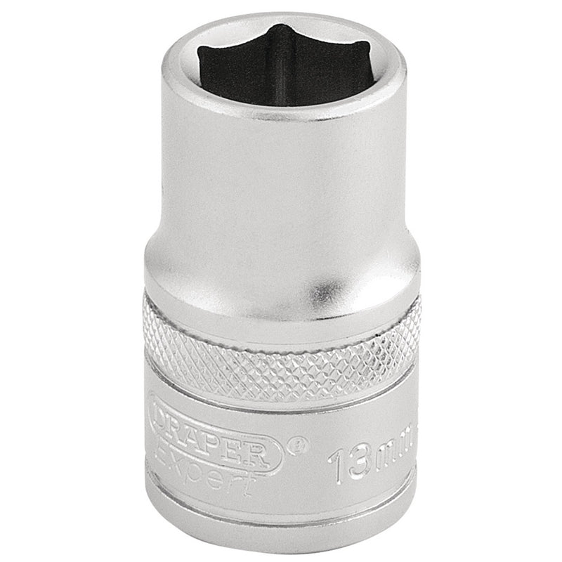 Draper 16602 6 Point Metric Socket, 1/2" Sq. Dr., 13mm