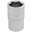 Draper 16607 6 Point Metric Socket, 1/2" Sq. Dr., 17mm