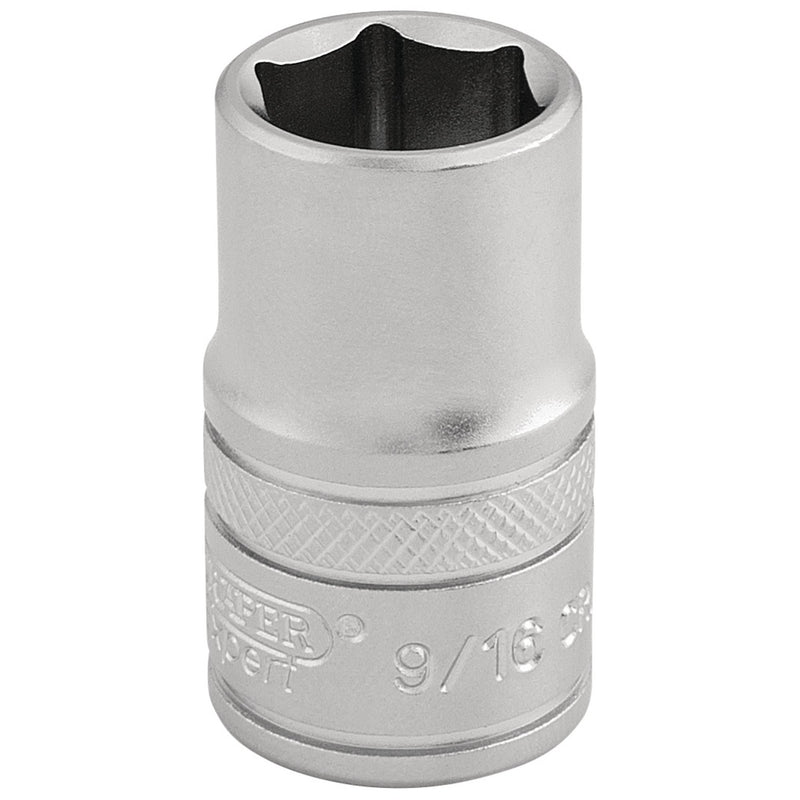 Draper 16627 6 Point Imperial Socket, 1/2" Sq. Dr., 9/16"
