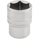 Draper 16632 6 Point Imperial Socket, 1/2" Sq. Dr., 7/8"