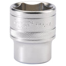Draper 16634 6 Point Imperial Socket, 1/2" Sq. Dr., 1"