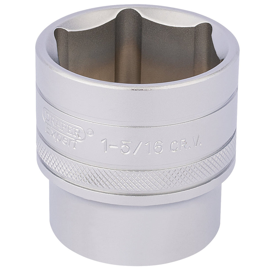 Draper 16640 6 Point Imperial Socket, 1/2" Sq. Dr., 1.5/16"