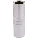 Draper 16650 6 Point Metric Deep Socket, 1/2" Sq. Dr., 18mm