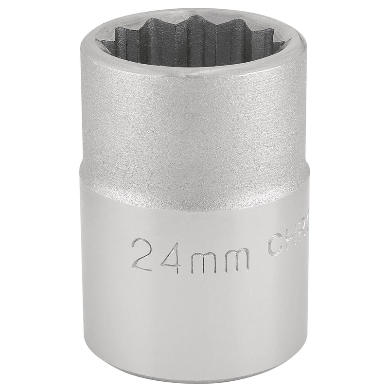 Draper 16692 12 Point Socket, 3/4" Sq. Dr., 24mm
