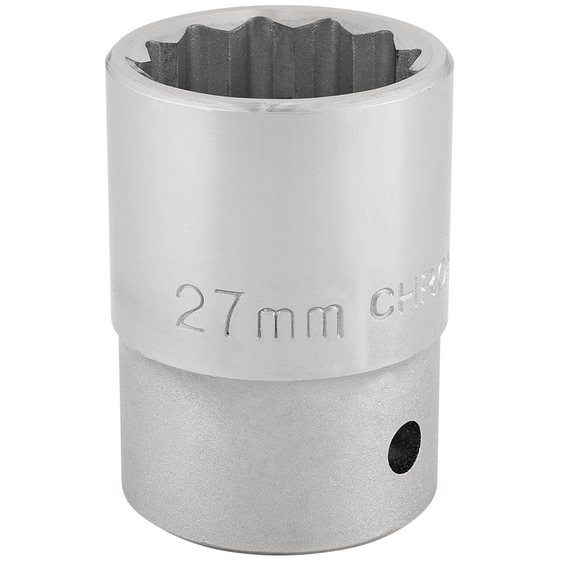Draper 16696 12 Point Socket, 3/4" Sq. Dr., 27mm
