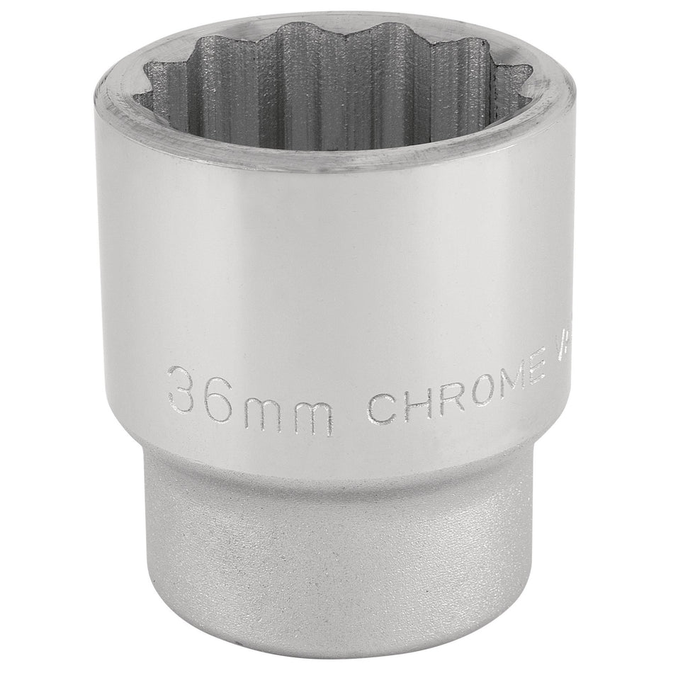 Draper 16701 12 Point Socket, 3/4" Sq. Dr., 36mm