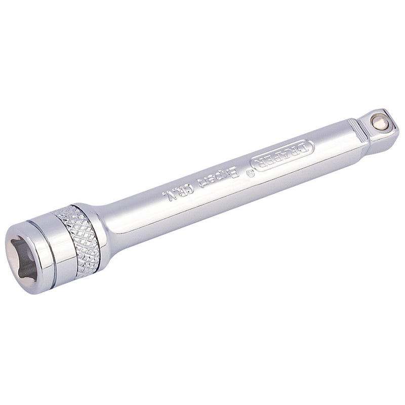 Draper 16717 Draper Expert Wobble Extension Bar, 1/4" Sq. Dr., 75mm, Polished Chrome