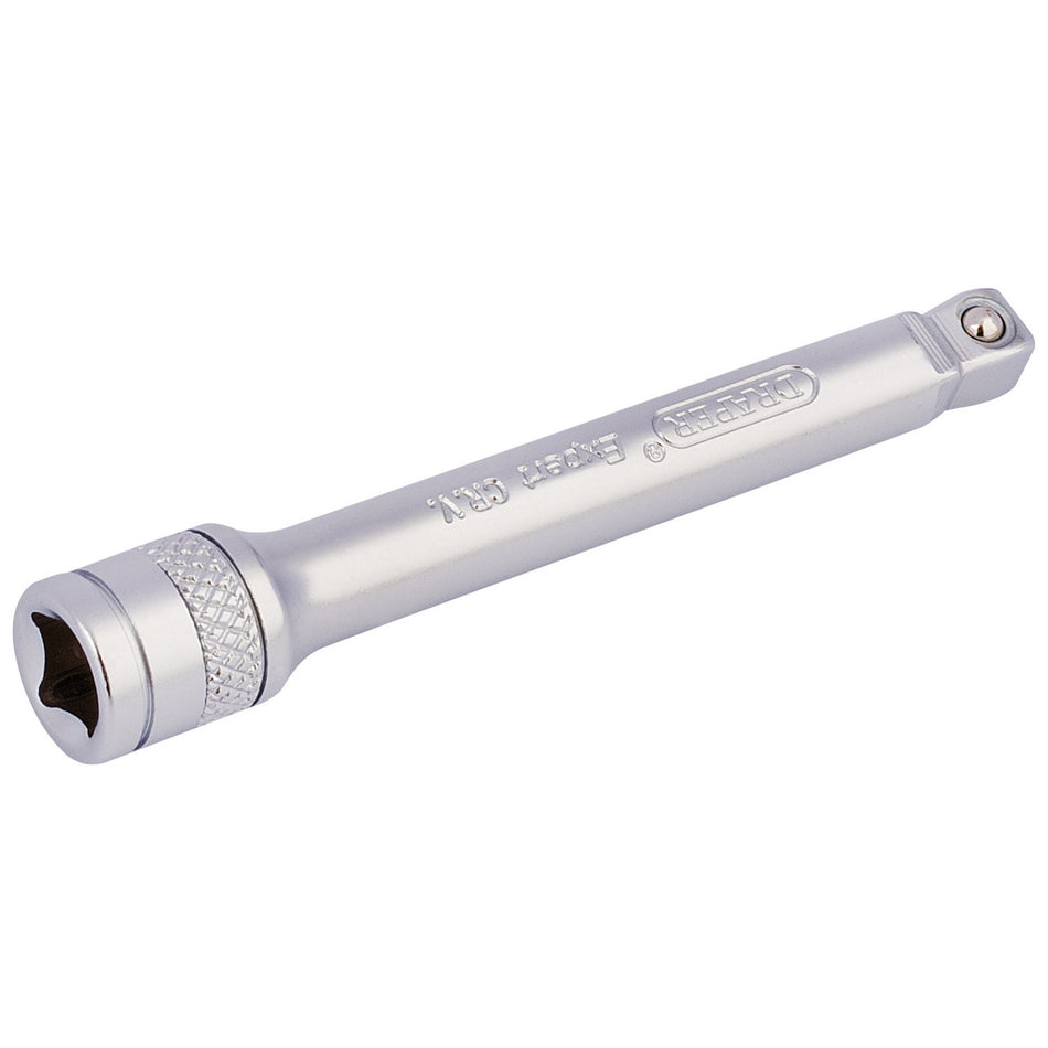 Draper 16721 Draper Expert Wobble Extension Bar, 1/4" Sq. Dr., 75mm, Micro Satin Chrome
