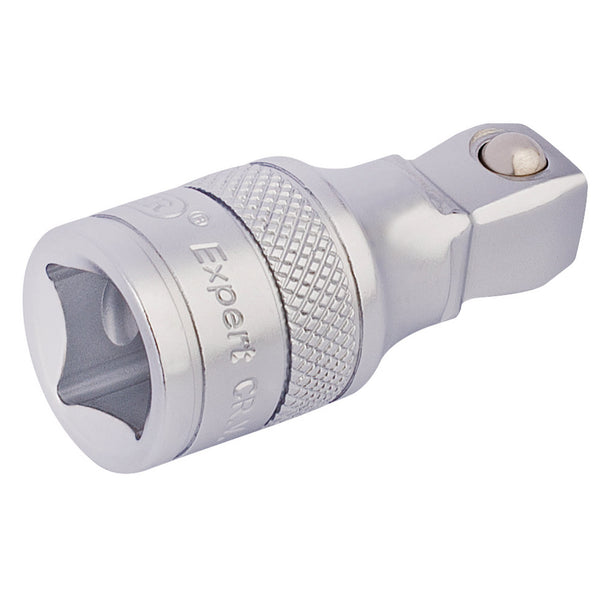 Draper 16759 Satin Chrome Wobble Extension Bar, 1/2" Sq. Dr., 50mm