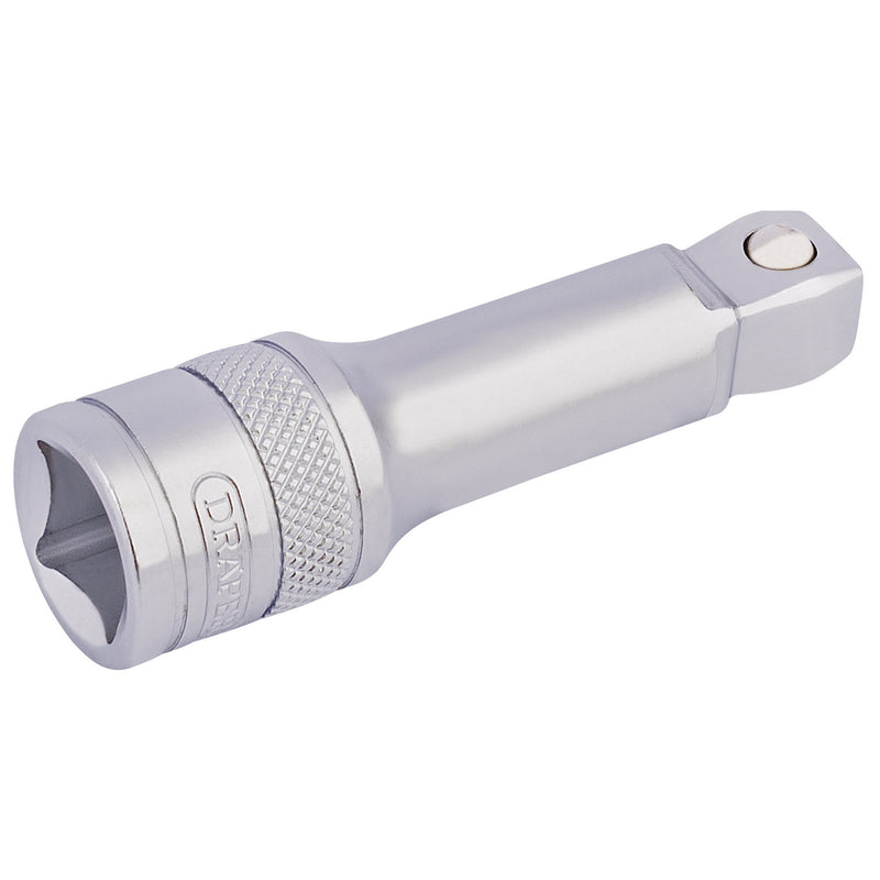 Draper 16761 Satin Chrome Wobble Extension Bar, 1/2" Sq. Dr., 75mm