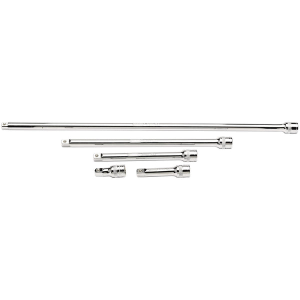 Draper 16767 Extension Bar Set, 3/8" Sq. Dr., Polished Chrome (5 Piece)