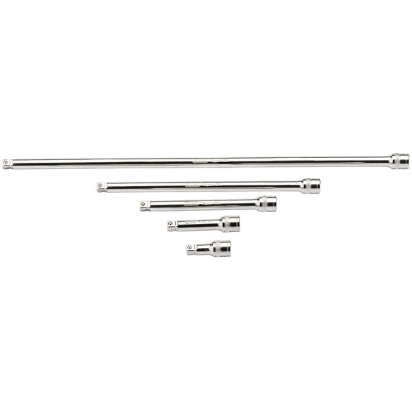 Draper 16768 Wobble Extension Bar Set, 3/8" Sq. Dr., Micro Satin Chrome (5 Piece)