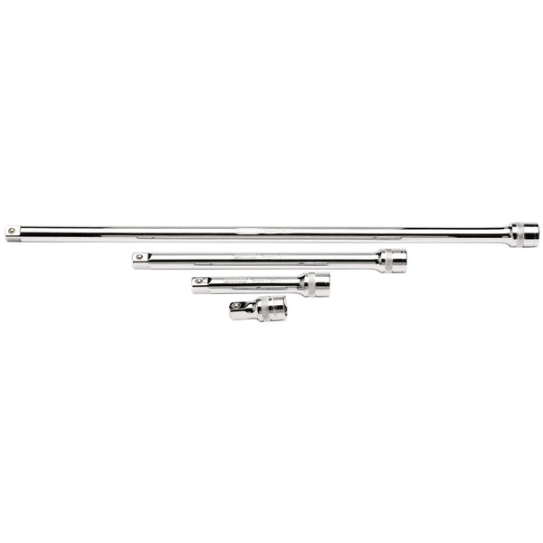 Draper 16769 Extension Bar Set, 1/2" Sq. Dr., Polished Chrome (4 Piece)