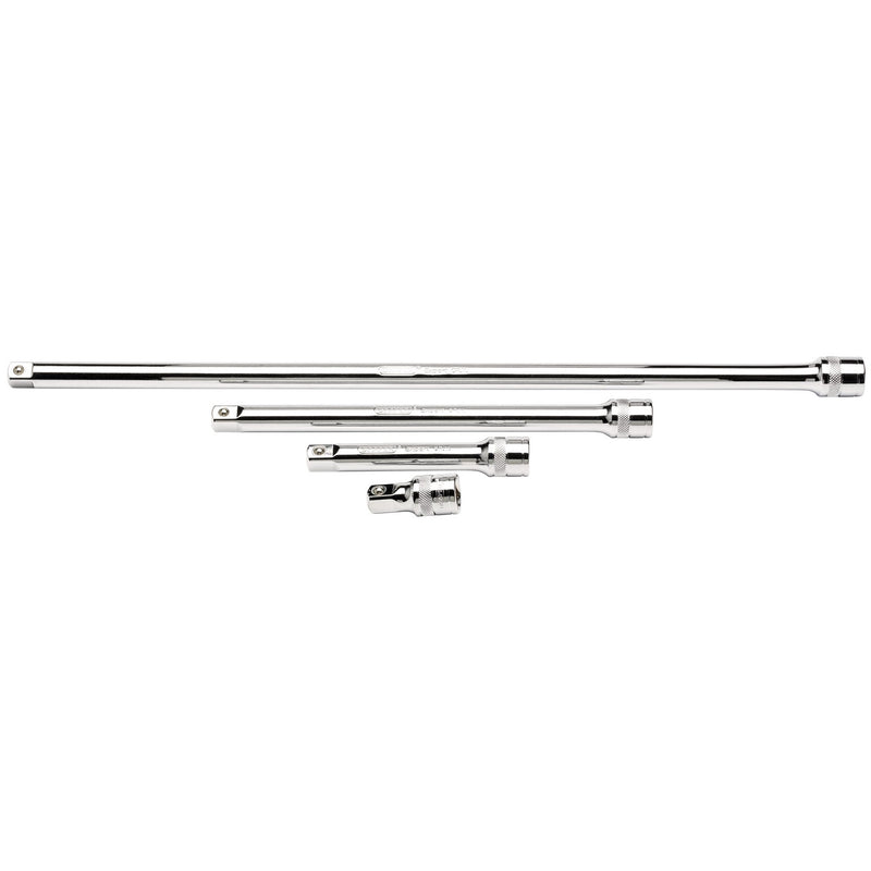 Draper 16769 Extension Bar Set, 1/2" Sq. Dr., Polished Chrome (4 Piece)
