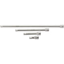 Draper 16770 Wobble Extension Bar Set, 1/2" Sq. Dr., Micro Satin Chrome (4 Piece)