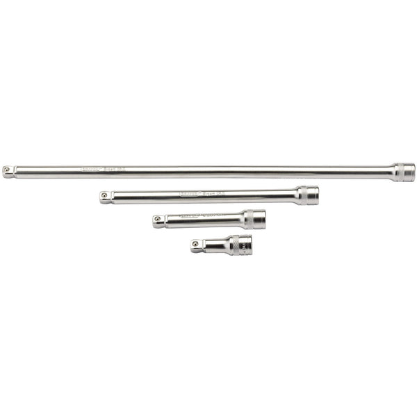 Draper 16770 Wobble Extension Bar Set, 1/2" Sq. Dr., Micro Satin Chrome (4 Piece)