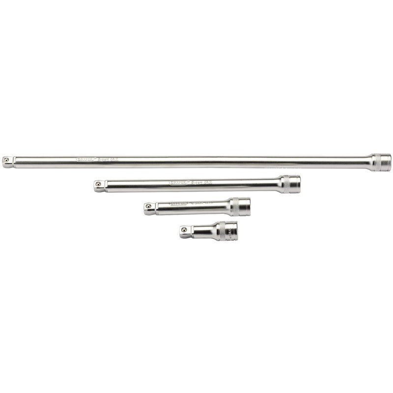 Draper 16770 Wobble Extension Bar Set, 1/2" Sq. Dr., Micro Satin Chrome (4 Piece)
