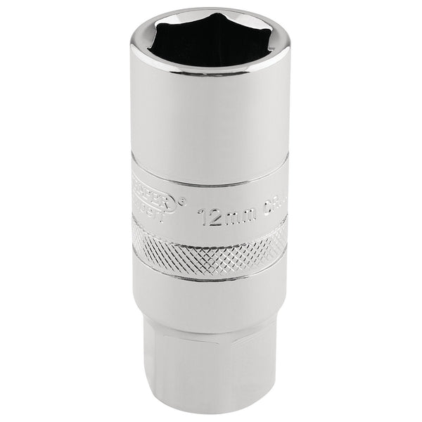 Draper 16779 12mm Thread 6 Point Spark Plug Socket, 1/2" Sq. Dr., 18mm