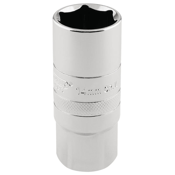 Draper 16780 14mm Thread 6 Point Spark Plug Socket, 1/2" Sq. Dr., 21mm