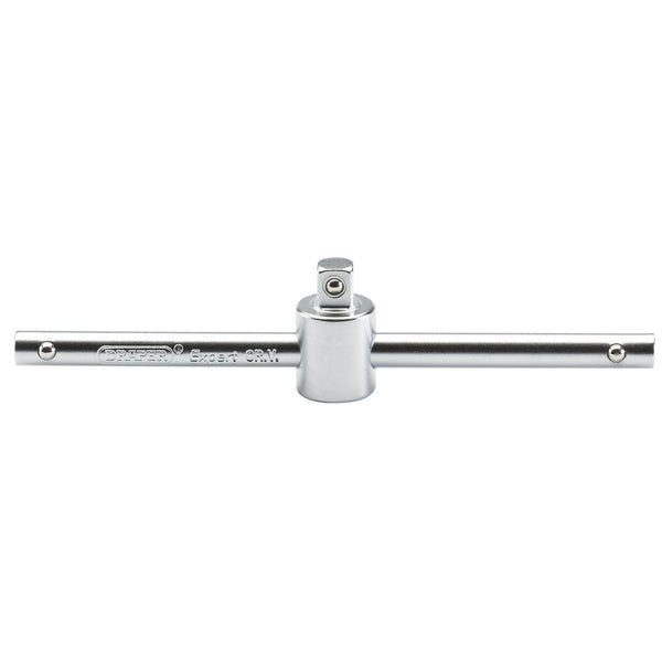 Draper 16786 Satin Chrome Sliding T Bar, 1/4" Sq. Dr.