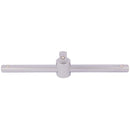 Draper 16788 Satin Chrome Sliding T Bar, 3/8" Sq. Dr.