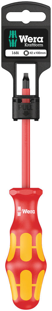Wera 05100025001 168 i SB VDE Insulated screwdriver for square socket head screws, # 2 x 100 mm